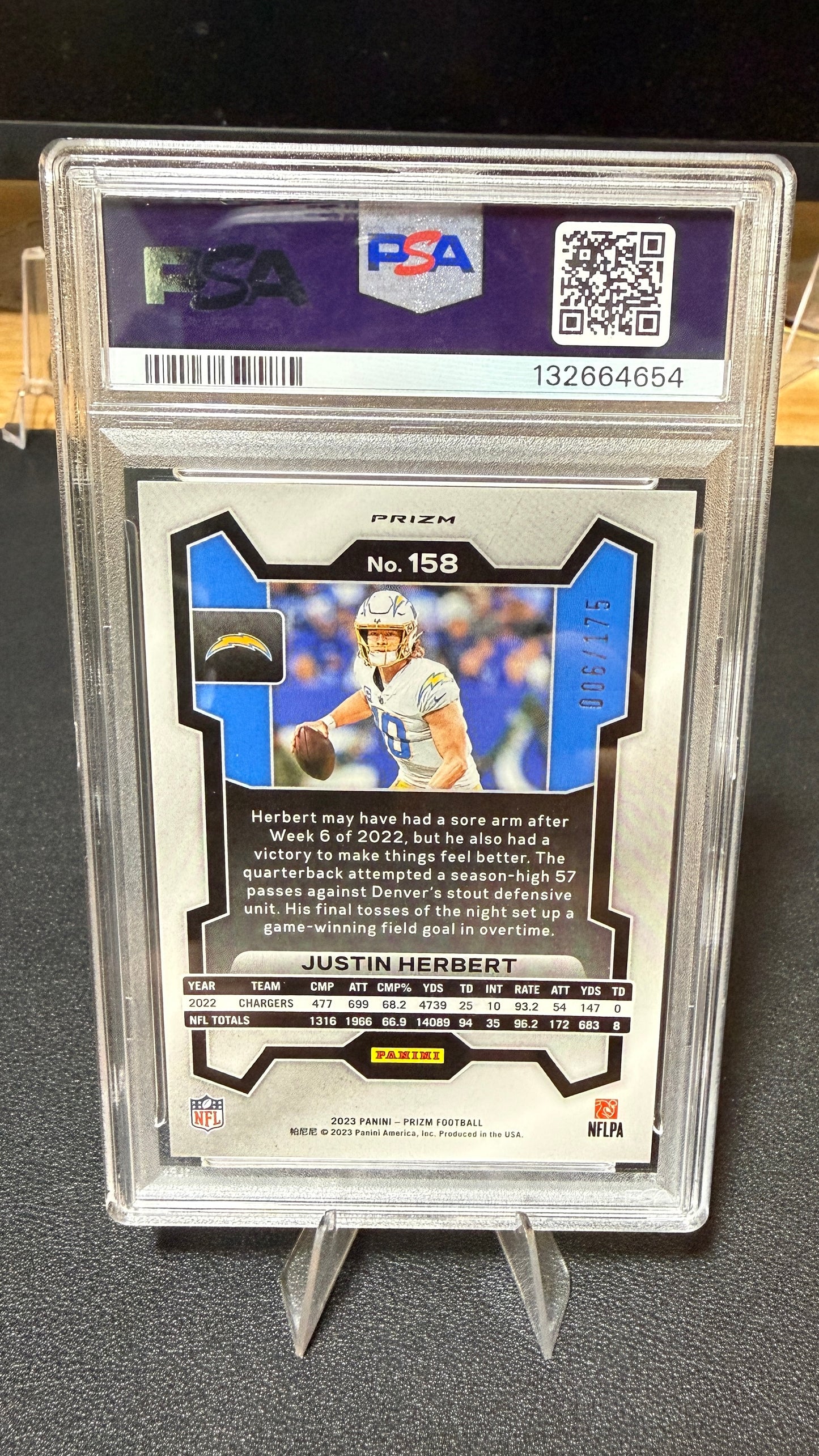 Justin Herbert Hyper PSA 10